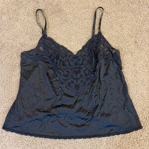 Vintage Made in the USA Cabernet Lace Slip Top